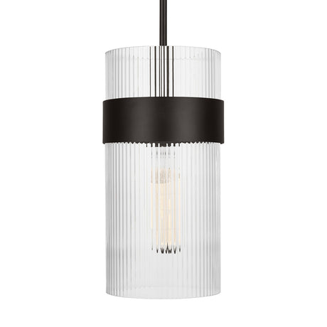 Barclay Medium Pendant 7", Aged Iron