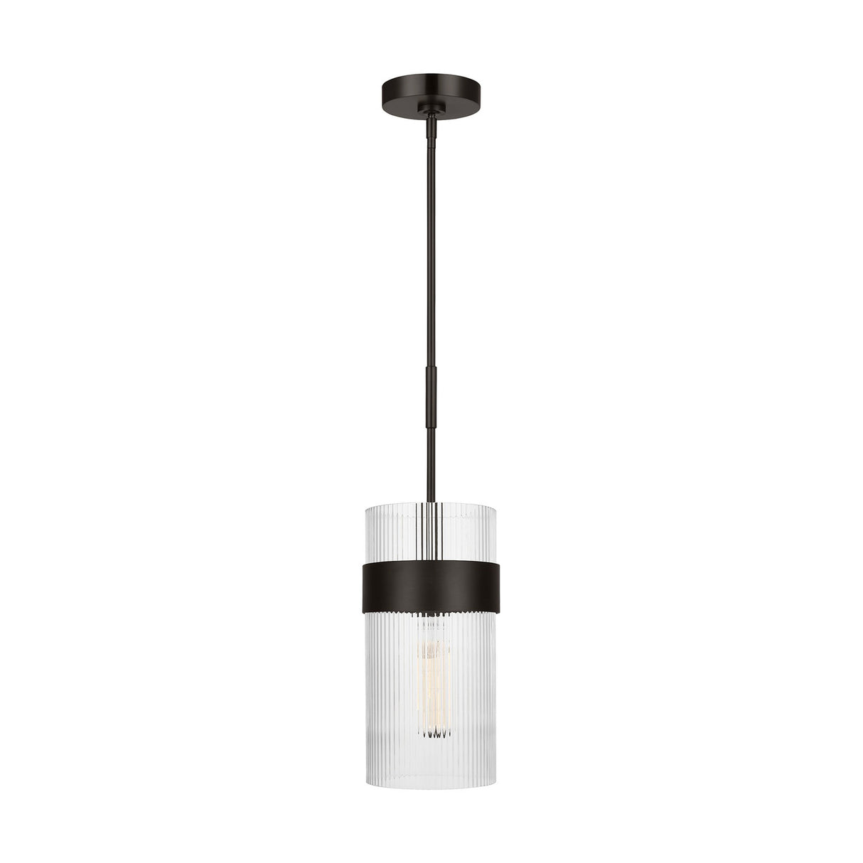 Barclay Medium Pendant 7", Aged Iron