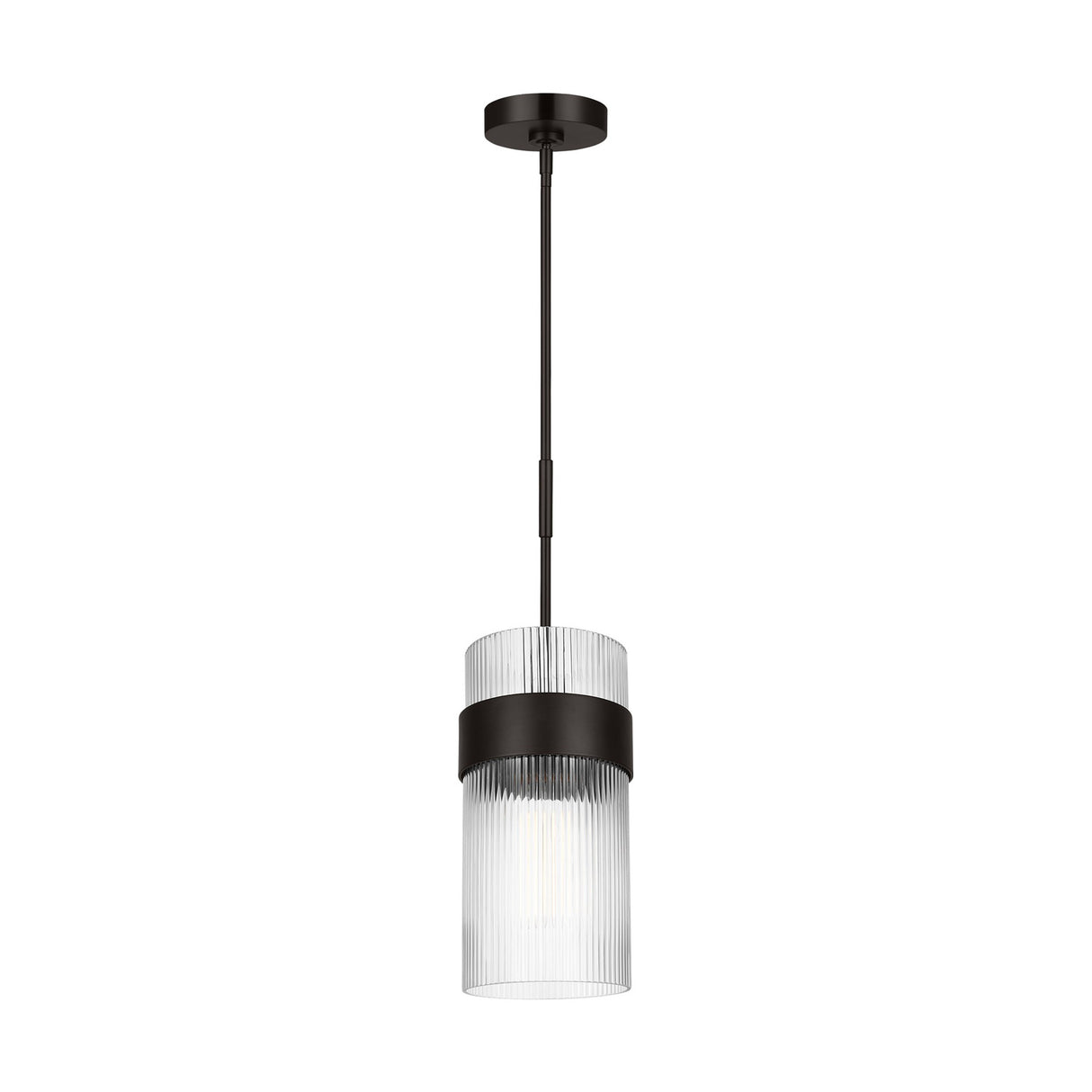 Barclay Medium Pendant 7", Aged Iron