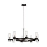Barclay Medium Chandelier 33", Aged Iron