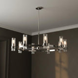 Barclay Large Chandelier 42", Polished Nickel