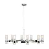 Barclay Large Chandelier 42", Polished Nickel