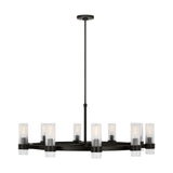 Barclay Large Chandelier 42", Aged Iron