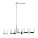 Barclay Linear Chandelier 50", Polished Nickel