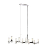 Barclay Linear Chandelier 50", Polished Nickel