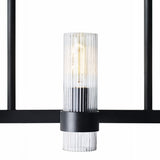 Barclay Linear Chandelier 50", Aged Iron