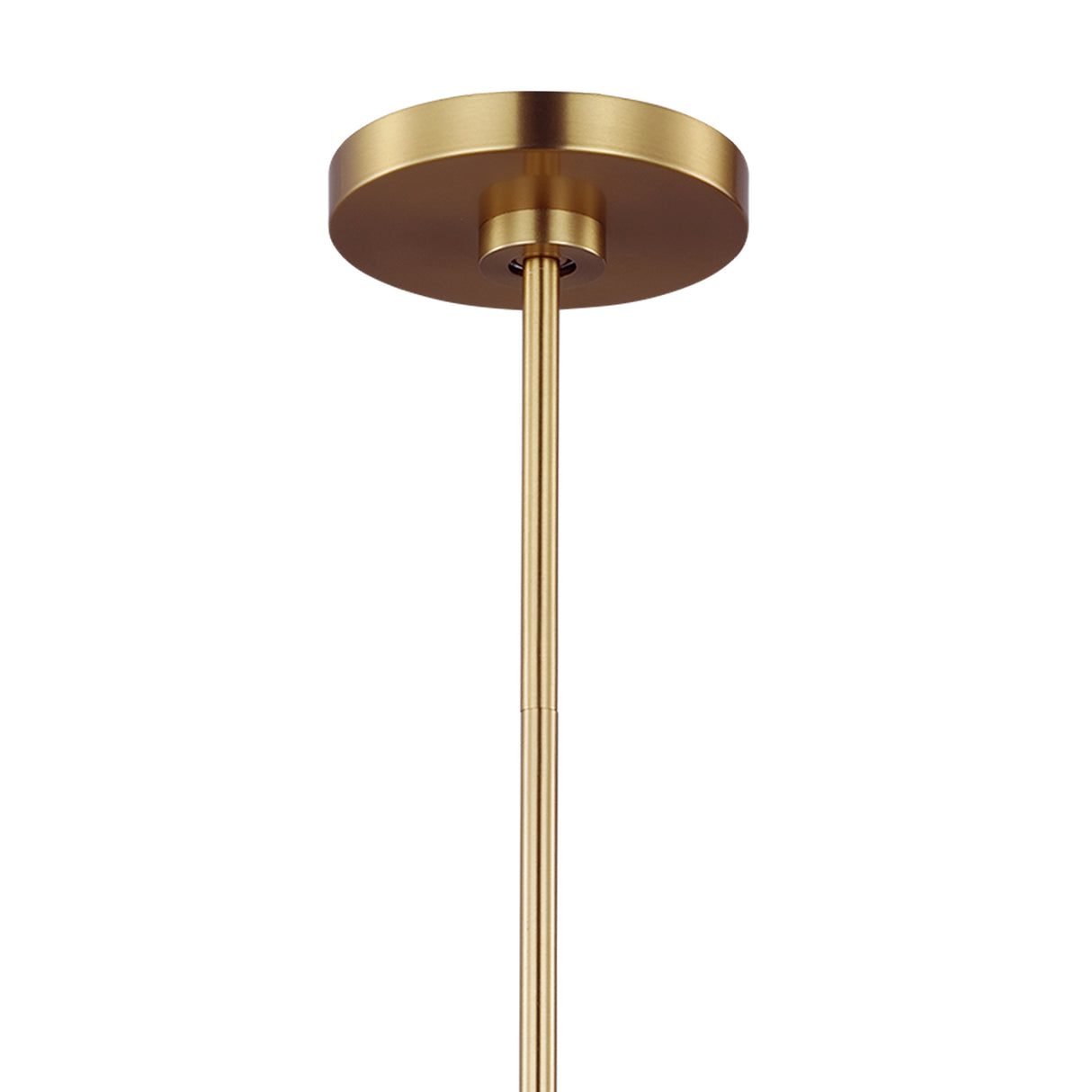 Matilda Medium Two-Tier Chandelier 36", Modern Brass and Milk Glass