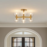 Matilda Semi-Flush 20" for Modern home with Warm Beige walls