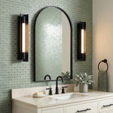 Robin Small LED Vanity 17" for Modern home with Matte Black Siding