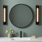 Robin Medium LED Vanity 22", Matte Black for Modern home with Matte Black accents