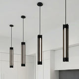 Robin Slim 4 Light LED Pendant 5" for Modern home with White Cabinetry