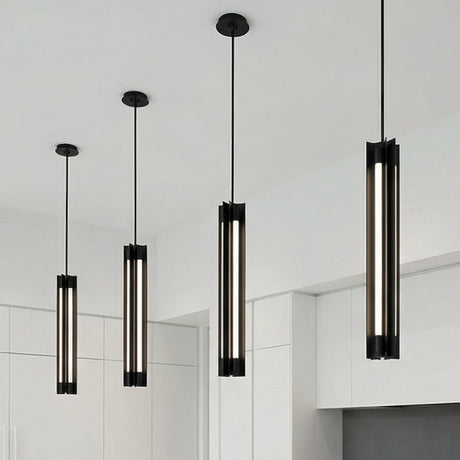 Robin Slim 4 Light LED Pendant 5" for Modern home with White Cabinetry