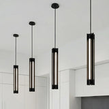 Robin Slim 4 Light LED Pendant 5", Matte Black
