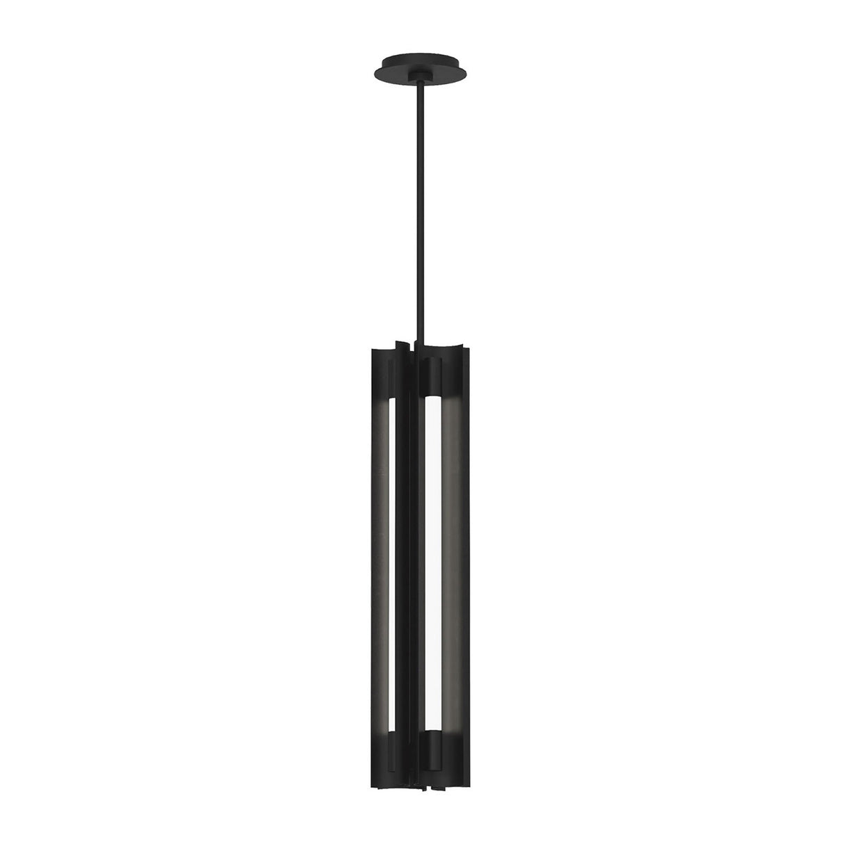 Robin Slim 4 Light LED Pendant 5", Matte Black