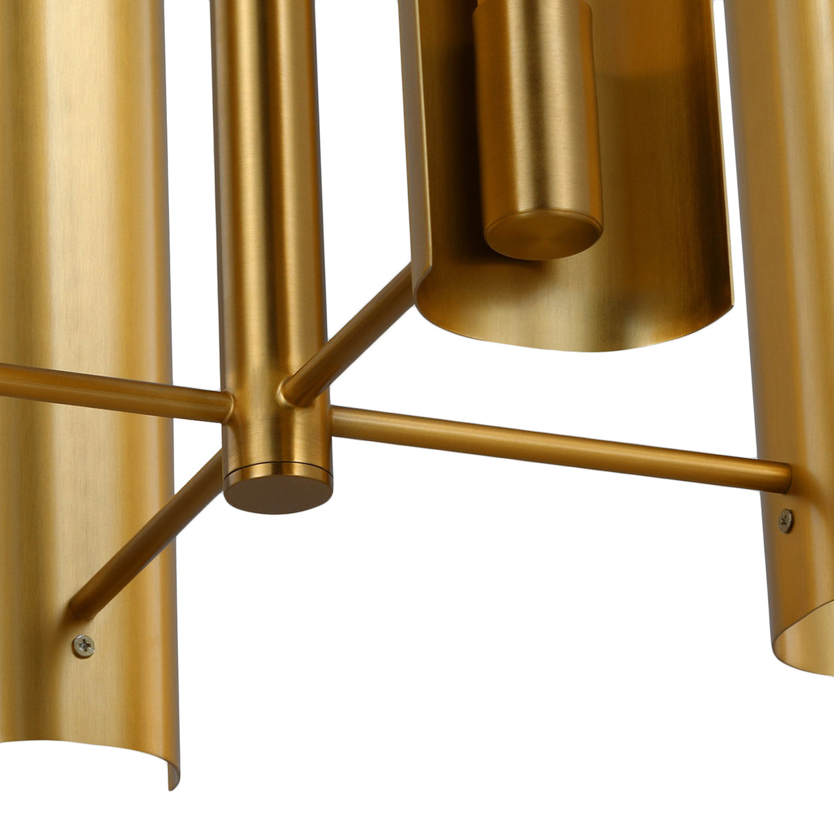 Robin 4 Light LED Pendant 16", Modern Brass