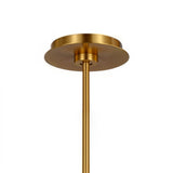 Robin 4 Light LED Pendant 16", Modern Brass