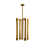 Robin 4 Light LED Pendant 16", Modern Brass