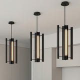 Robin Elongated 4 Light LED Pendant 16" for Modern home with White Siding