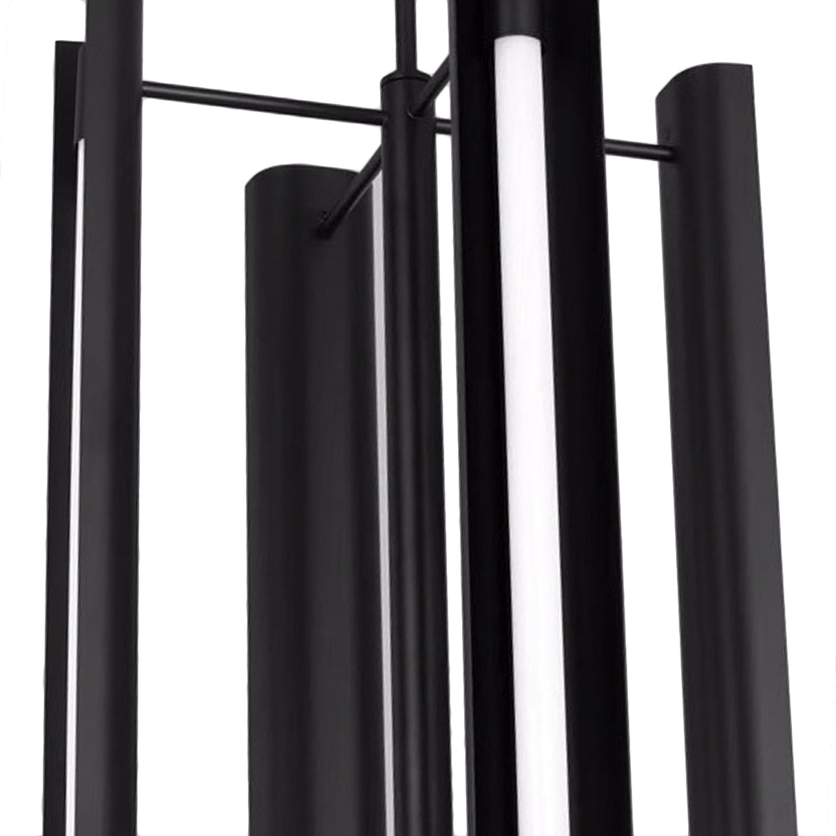 Robin Elongated 4 Light LED Pendant 16", Matte Black