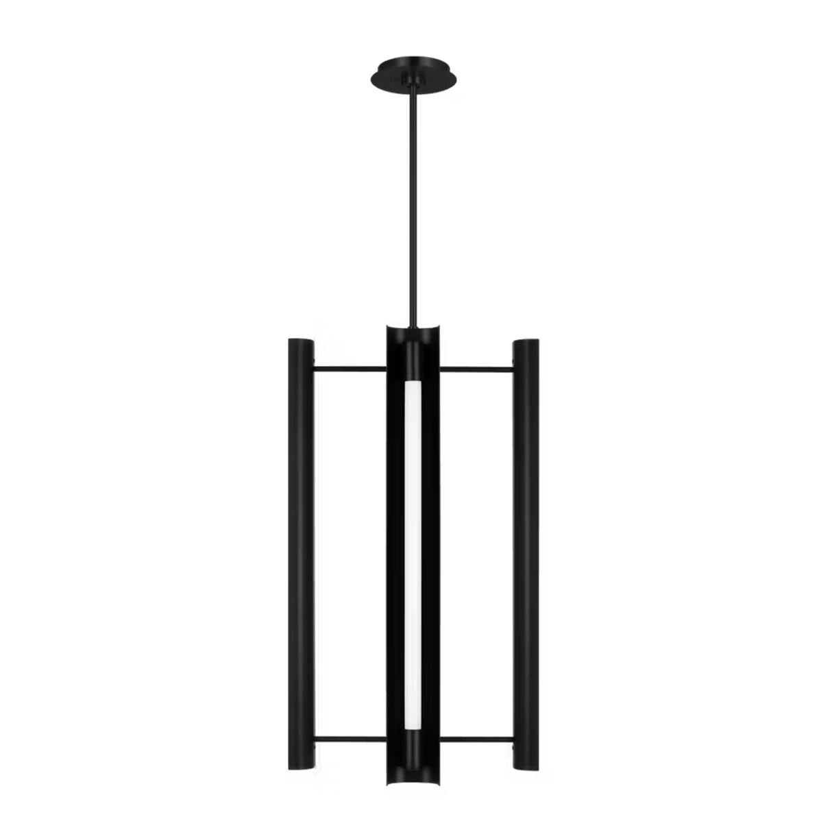 Robin Elongated 4 Light LED Pendant 16", Matte Black