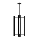 Robin Elongated 4 Light LED Pendant 16", Matte Black