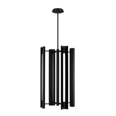 Robin Elongated 4 Light LED Pendant 16", Matte Black