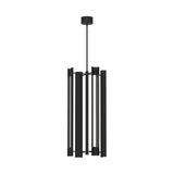 Robin Elongated 4 Light LED Pendant 16", Matte Black