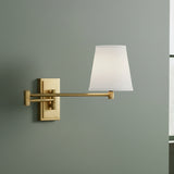 Declan Adjustable Wall Sconce 11" for Transitional home with Green walls