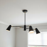 Selby Adjustable Chandelier 30" for Modern home with Gray walls