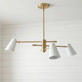 Selby Adjustable Chandelier 30" for Modern home with White Shiplap