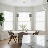 Weston 2 Light Linear Pendant 14" for Modern Farmhouse home with White Shiplap