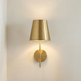 Weston Medium Wall Sconce 17", Satin Brass for Modern home with Cream Walls