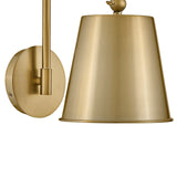 Weston Small Wall Sconce 12", Satin Brass