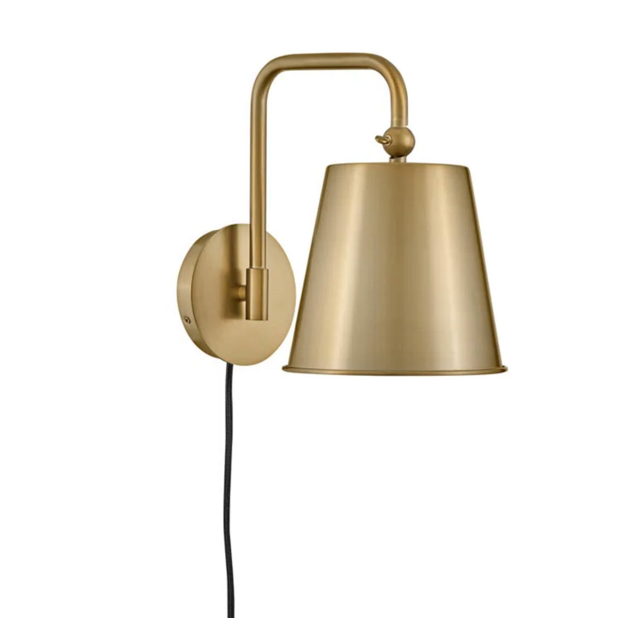 Weston Small Wall Sconce 12", Satin Brass