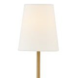 Greta Double Wall Sconce, Satin Brass (Style RIGHT)