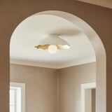 Posey Flush Mount 15" for Modern home with Warm Beige walls