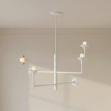 Posey Adjustable Chandelier 36" for Modern home with White Walls