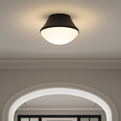 Skylar Flush Mount 11, Matte Black for Modern home with Gray Walls