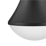 Skylar Pendant 11", Matte Black and Satin Brass