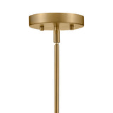 Skylar Pendant 11", Matte Black and Satin Brass