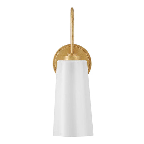 Connie Wall Sconce 17", Rustic Brass with Opal Glass