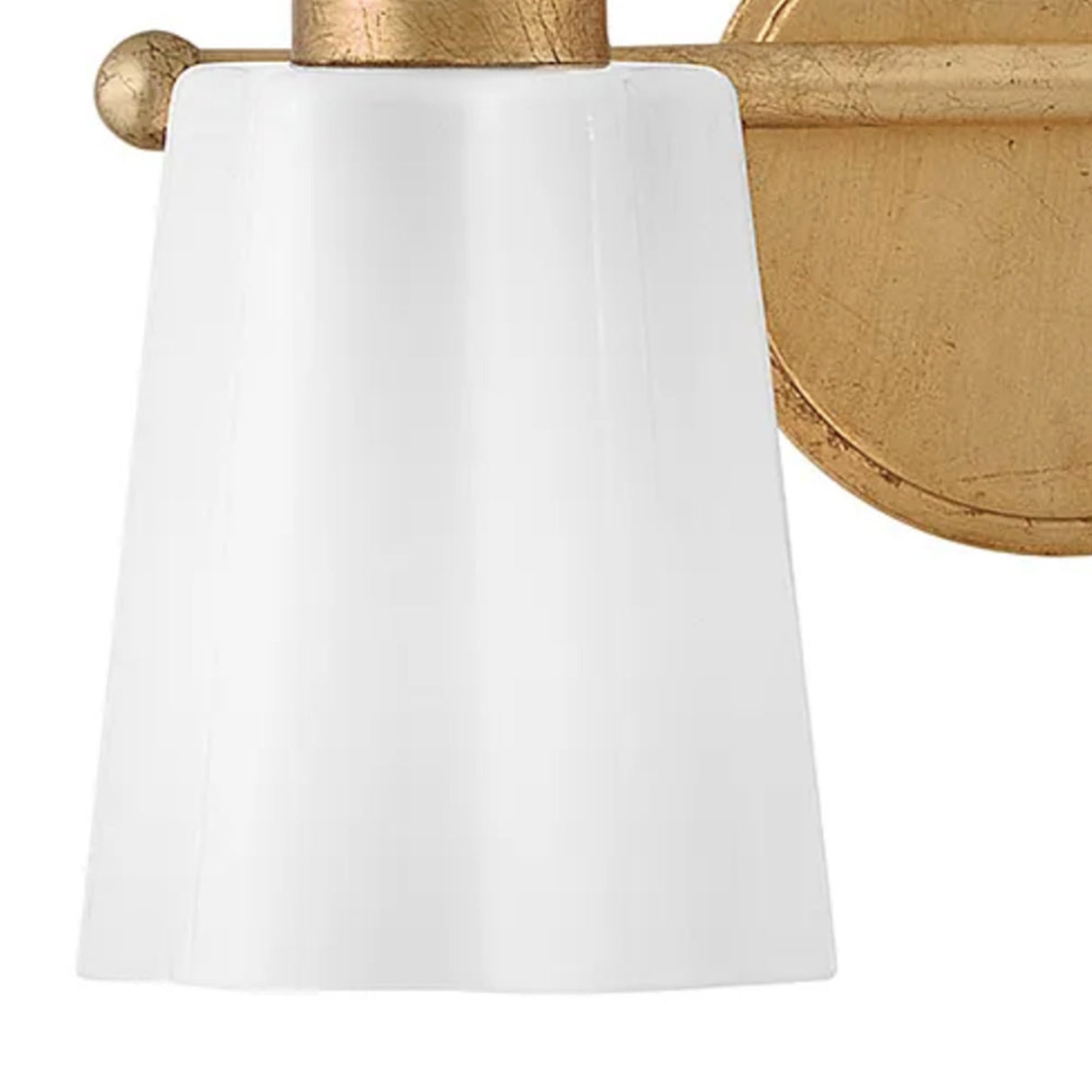 Connie 2 Light Vanity, Rustic Brass with Opal Glass