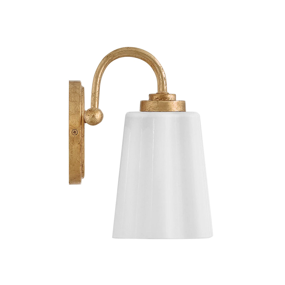 Connie 2 Light Vanity, Rustic Brass with Opal Glass
