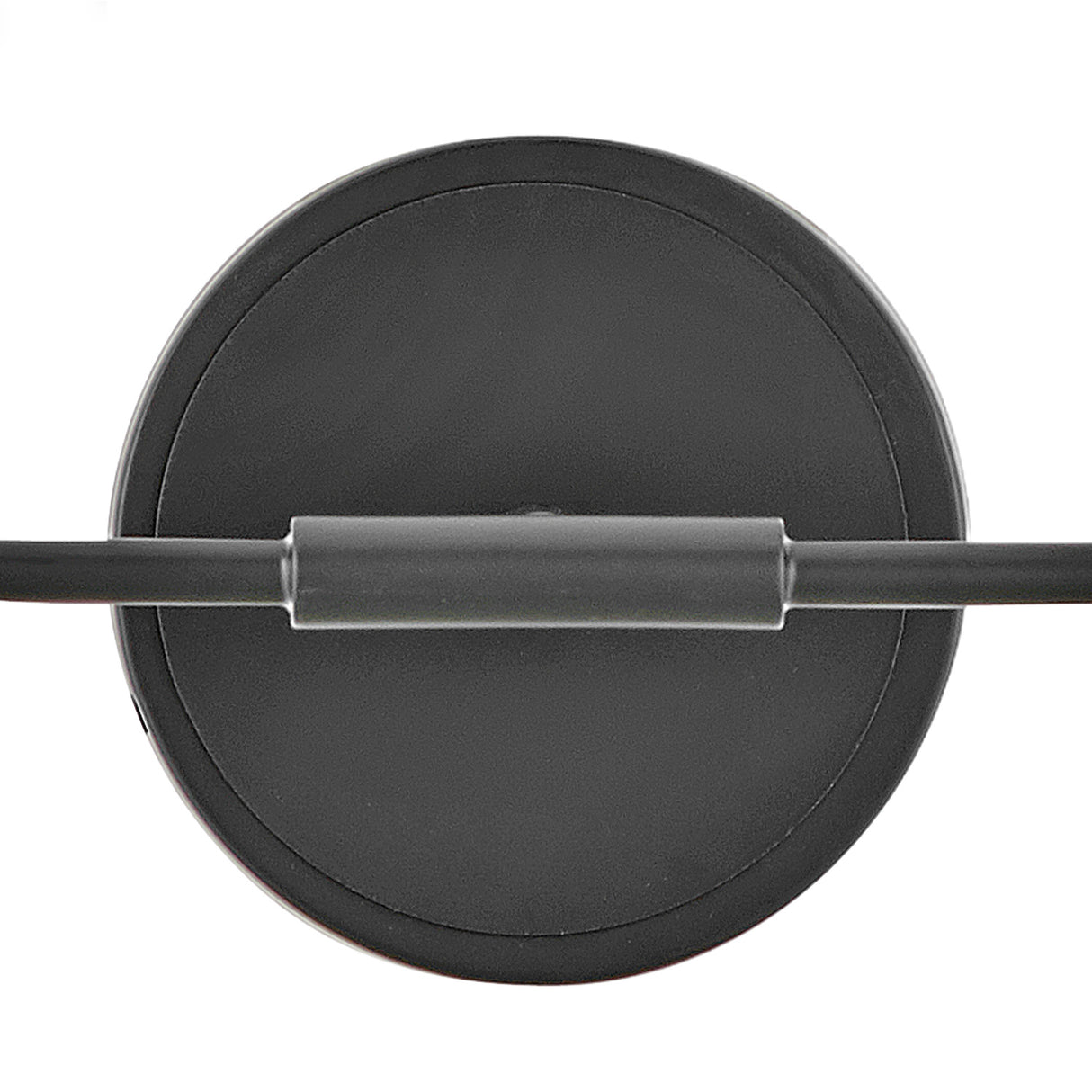 Wyatt 2 Light Vanity, Black with Milk Glass