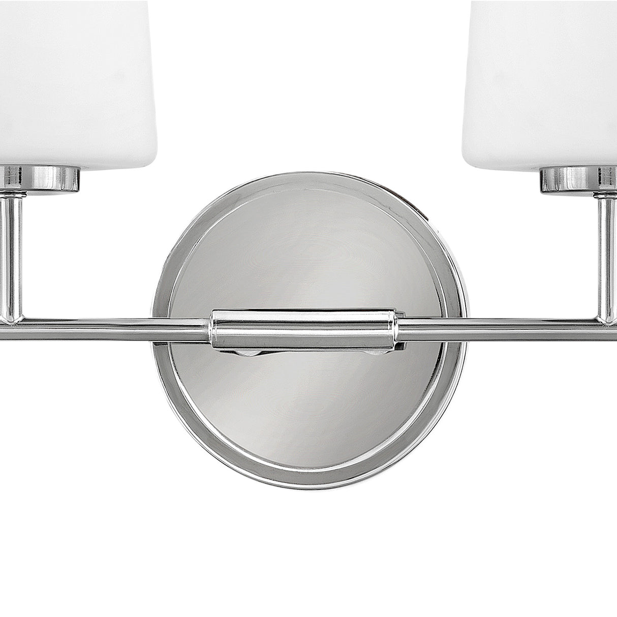 Wyatt 4 Light Vanity, Chrome with Milk Glass