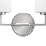 Wyatt 4 Light Vanity, Chrome with Milk Glass