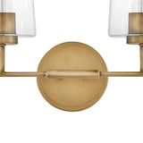 Wyatt 4 Light Vanity, Legacy Brass with Clear Glass