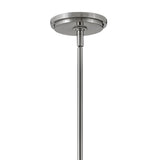 Wyatt 4 Light Chandelier 25", Brushed Nickel with Clear Glass