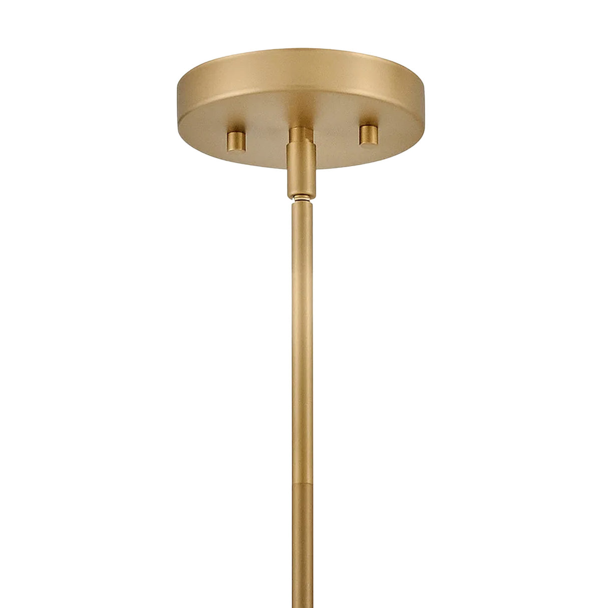 Piper Small Pendant 10", Satin Brass and Aquaverde