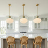 Piper Medium Pendant 15" for Coastal home with White Siding